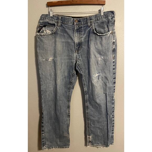 Ariat FR Jeans Mens 40x32 Low Rise M4 Boot Flame Resistant CAT 2 NFPA 2112 READ - Picture 1 of 14